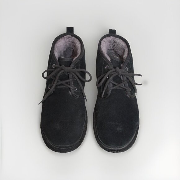 UGG 3236 Neumel Black Sheepskin Suede Lace Ankle Boot Shoe Mens EU 41 US 8 M main image 8